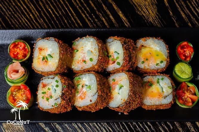 CoCo Crunch Roll, crumbed and fried sushi