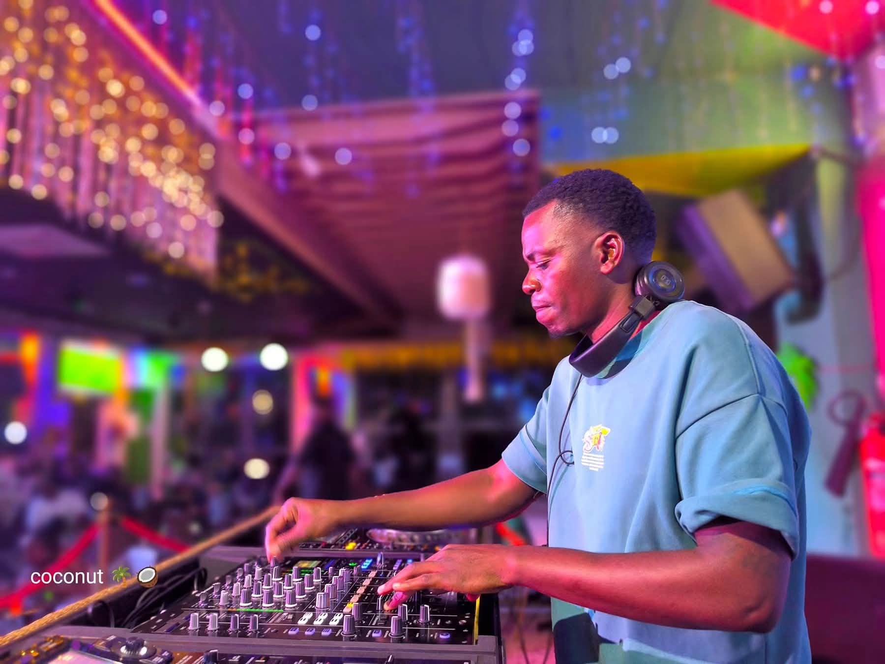 Guest DJ mixing at Coconut Lounge